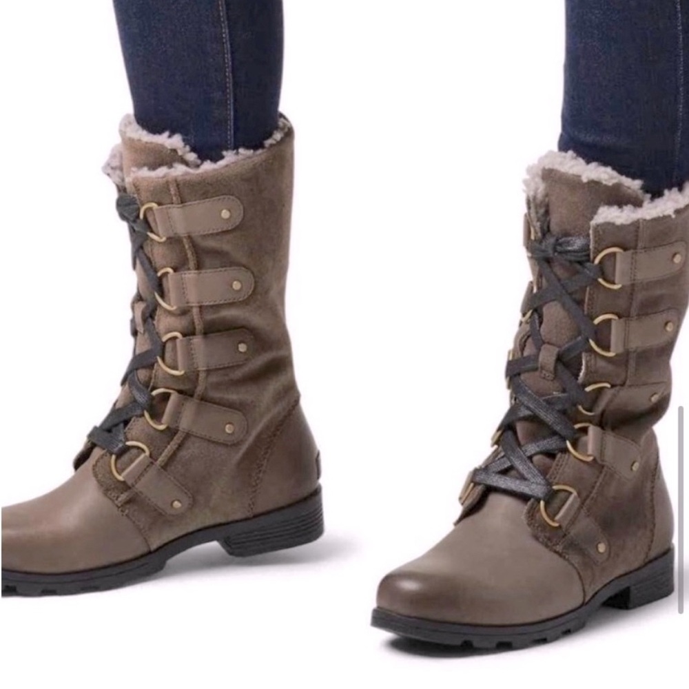 Sorel 'Emelie' Brown fur lined Boots